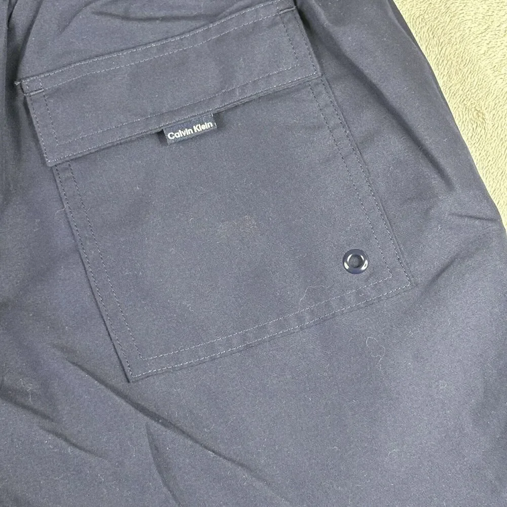 Calvin Klein‎ Swim Trunks Mens XXL Blue Mesh Lined Bathing Suit Shorts New $59